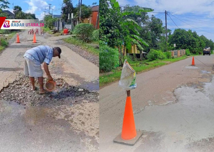 Setelah Simpang Dwiguna, Warga Karang Anyar 1 Swadaya Bantu Pemerintah Perbaiki Jalan Berlobang 
