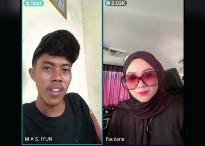 Tak Pernah Ngemis Gift Saat Live Tiktok, Penyanyi Minang Fauzana Makin Sayang dengan Mas Iyun