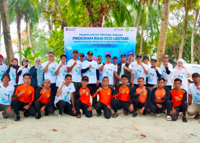 Jaga Ekosistem Pulau Tikus, Pertamina Sumbagsel Taman 760 Bibit Terumbu Karang