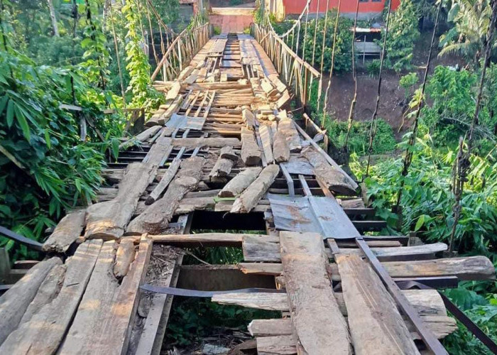 Jembatan Gantung di Batik Nau Makan Korban, Warga Open Donasi