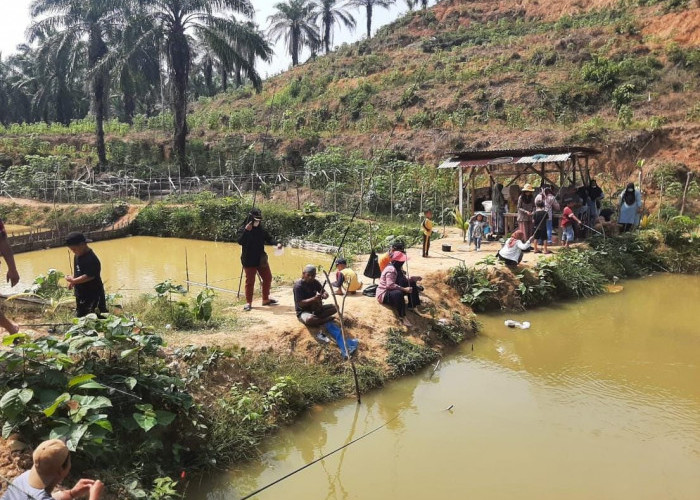 Warga Talang Arah Ramai-ramai Pancing Kolam Desa, Bawa Pulang Ikan sampai Dapat Hadiah