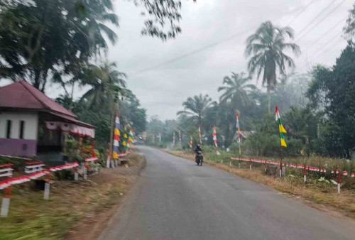 Warga Padang Jaya Mulai Semarakkan HUT RI