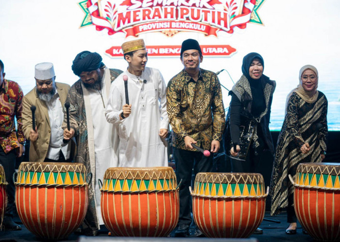 Dibuka Gubernur, Gebyar Merah Putih Bengkulu Utara Diguyur Hujan Deras