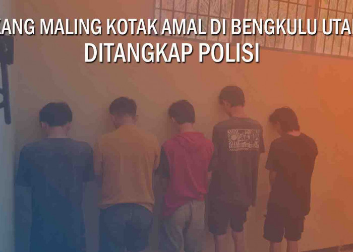 Polsek Giri Mulya Tangkap 5 Pemuda Spesialis Maling Kotak Amal