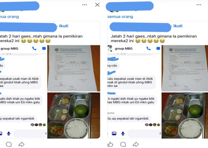 Diduga Tak Sesuai Checklist, Menu MBG di Napal Putih Ramai Dikritik Warganet