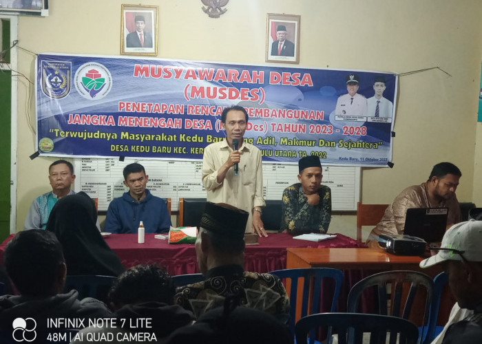 Kedu Baru Laksanakan Musdes Rancangan RPJMDes