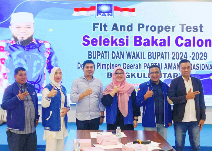 Jalani Fit and Proper Test, Arie Septia Adinata Ajak Partai PAN Bangun Bengkulu Utara