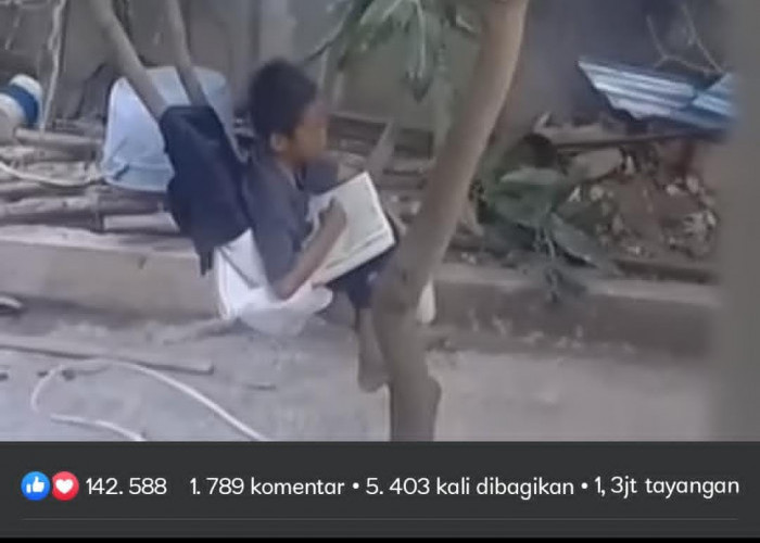 Di Era Gempuran Smartphone! Anak Ini Viral Menghapal Al-Qur'an di Atas Pohon, Aksinya Bikin Haru Netizen