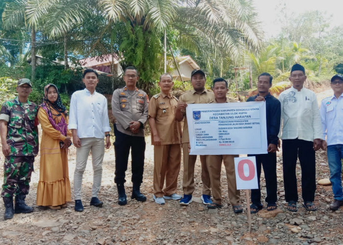 Tanjung Harapan Awali Penyaluran BLT dan Pembangunan Fisik DD TA 2023 di Kecamatan Ulok Kupai