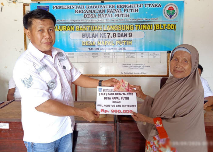 Percepat BLT DD TA 2026, Pemdes Napal Putih Salurkan Rp900 Ribu untuk 11 KPM