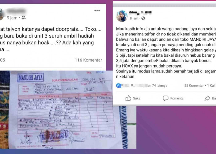 Modus Telepon dapat Doorprize, Toko Mandiri Jaya Resahkan Emak-Emak Padang Jaya