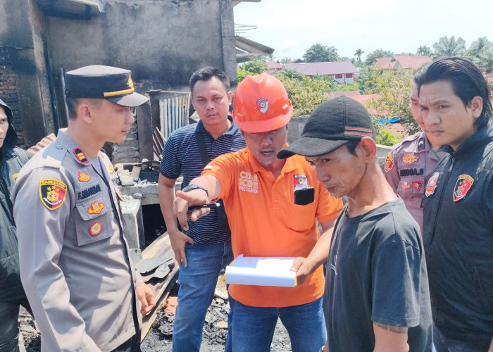 Temuan Tim Inafis Polda Bengkulu Saat Olah TKP Kebakaran Pasar D1 Giri Kencana