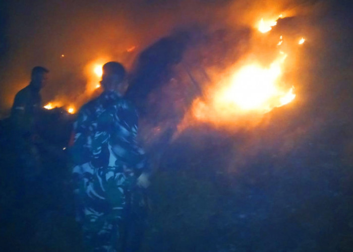 Malam Puncak HUT Arga Makmur, Lahan TPA Ketahun di PT Pamor Ganda Kebakaran