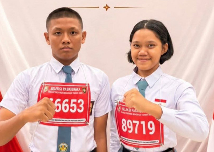 Selangkah Lagi, 2 Paskibraka Bengkulu Utara Kerek Bendera di Istana Negara