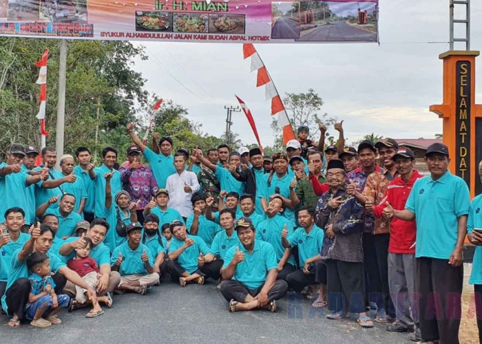 Jalan Berlumpur di Karang Pulau Ini Dibangun, Warga Sampaikan Terima Kasih ke Pemkab Bengkulu Utara