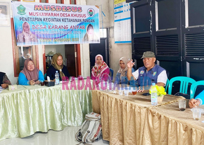 Desa Karang Anyar Gelar Musdesus Bentuk BUMDes dan Susun Program Ketahanan Pangan