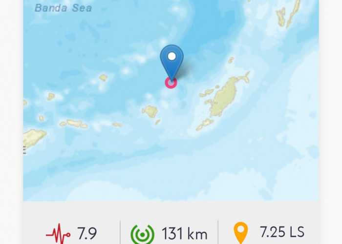 Maluku Diguncang Gempa 7.9M Berpotensi Tsunami, Gempa Susulan Datang Lagi