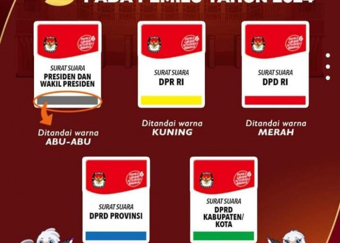 Ada 5 Warna Surat Suara yang Harus Dikenali Masyarakat di Pemilu 2024, Berikut Penjelasan PPK