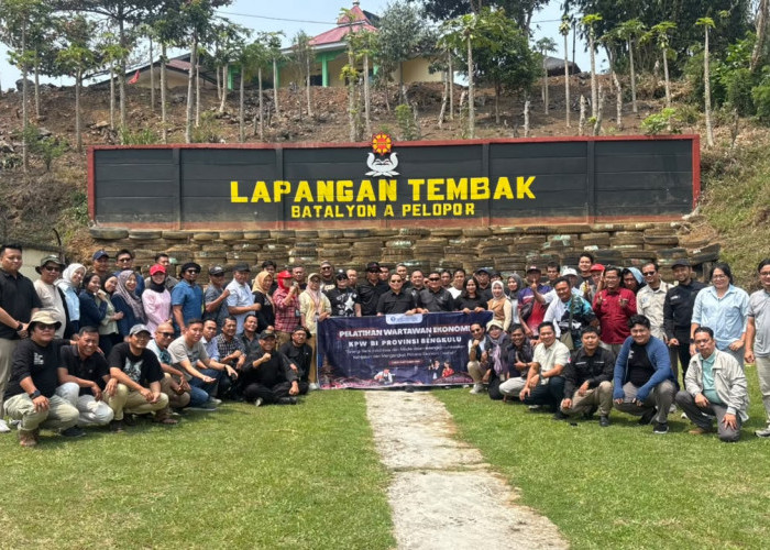Lewat Latihan Menembak, BI Bengkulu Uji Konsentrasi dan Fokus Wartawan