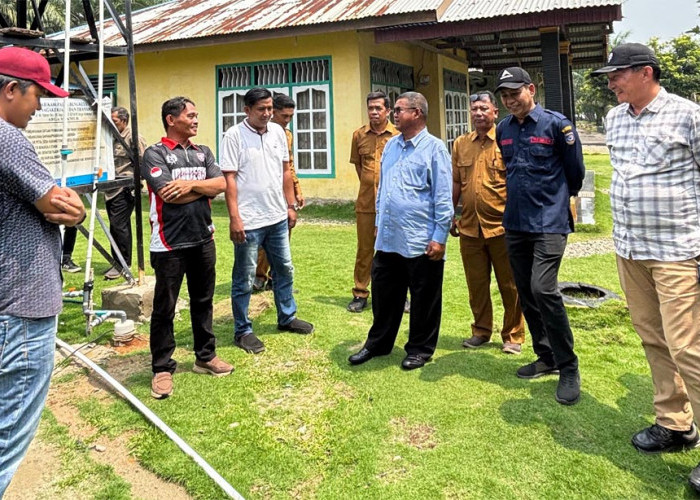 PHO Bangunan 4 Titik Sumur Bor, Wabup dan Ketua Komisi III DPRD BU Cek Fisik