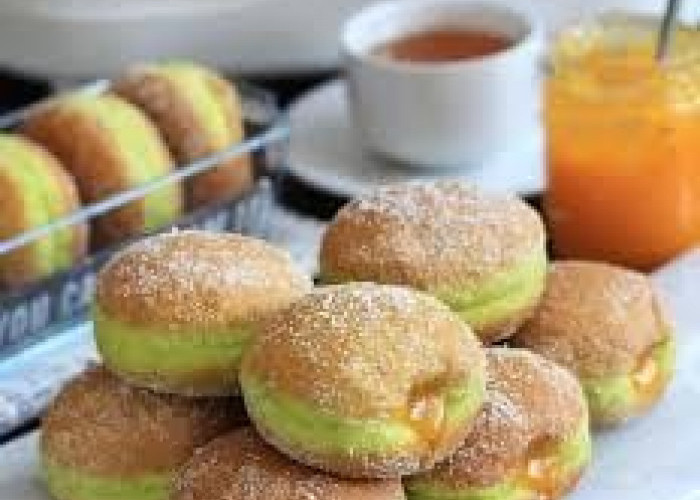 Lumer dan Lembut, Begini Resep Mudah Membuat Donat Pandan Srikaya 