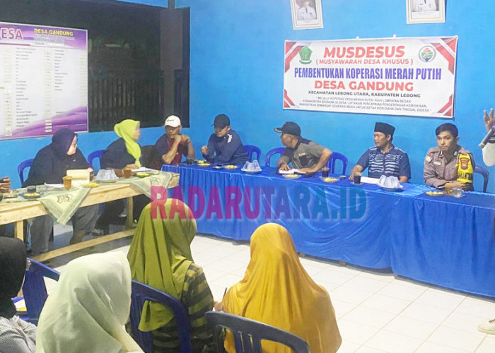 Bentuk Koperasi Merah Putih, Desa Gandung Wujudkan Kemandirian Ekonomi Warga