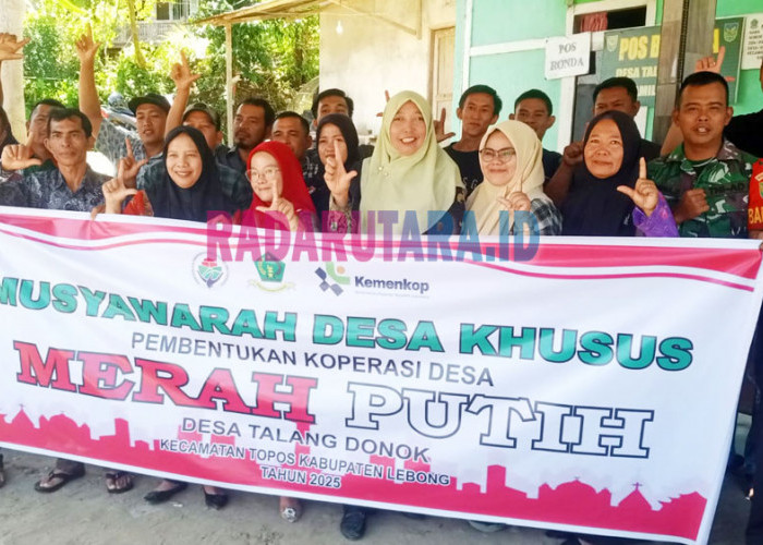 Mandiri Ekonomi, Pemdes Talang Donok Bentuk Koperasi Merah Putih