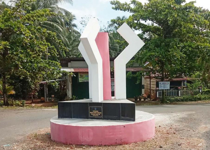 Tugu Bundaran Bumi Harjo Bersolek, BLT DD April-Mei Disalurkan ke Warga