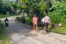 Polisi Pasang Pengaman Darurat di Jembatan Mumbang II, Camat Desak Perbaikan 