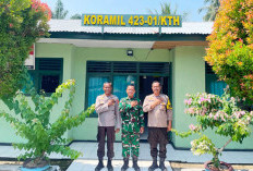 Perkuat Sinergitas TNI-Polri, Kapolsek Sambangi Koramil 423-01 Ketahun