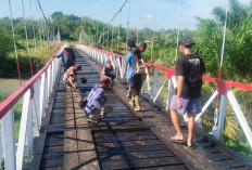 Jembatan Perintis Garuda Desa Sukarami Rampung, Dandim 0407/KB Pesankan Ini