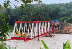 Kontraktor Siap Bongkar Ulang Rangka Jembatan Lubuk Selandak