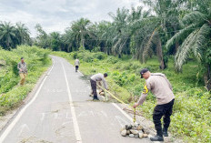 Polisi Pasang Peringatan Bahaya di Jalan Patah Bukit Indah-Kualalangi