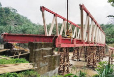 Rangka Jembatan Lubuk Selandak Capai 80 Persen, Masuk Tahap Pemasangan Girder