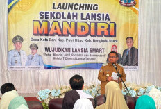 Wabup Launching Sekolah Lansia Mandiri di Kota Bani, Dorong Lansia Bengkulu Utara Tetap Produktif