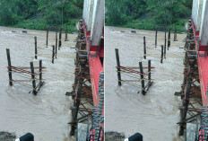 PUPR Pasang Flood Barrier, Perancah Jembatan Lubuk Selandak Dipagari Pengaman