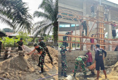 Sinergi TNI dan Warga, Batalyon TP 847/VS Kerahkan Personel dan Albert untuk Masjid Miftahul Janna Suka Negara
