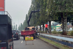 Suasana Baru Jalur Dua Kota Arga Makmur, Pemkab Pasang 70 Unit Lampu Hias