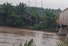 Banjir dan Kayu Hanyut di Sungai Sebelat Ganggu Kabel Induk, Listrik Sejumlah Desa Padam