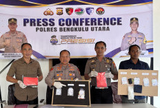 Polres Bengkulu Utara Ringkus 7 Pengedar, 10,5 Gram Sabu Disita