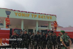 Antisipasi Karhutla, Batalyon TP 847/VS BU Siagakan Personel dan Mobil Damkar