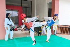 Bidik Medali Kejurnas, Atlet Taekwondo Mukomuko Latihan Intensif