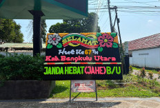 Papan Bunga Viral, Perkumpulan Janda Kirim Ucapan HUT ke-67 Bengkulu Utara
