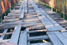 Jembatan Gantung Pasar Sebelah Rusak Parah, Tak Hati-hati Malaikat Izrail Menanti