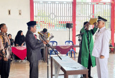 Joni Iswanto Resmi Pj Kades Karya Pelita, Tantangan Besar di Masa Transisi